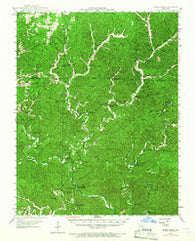 Round Spring Missouri Historical topographic map, 1:62500 scale, 15 X 15 Minute, Year 1945