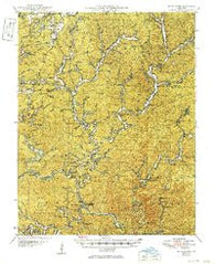 Round Spring Missouri Historical topographic map, 1:62500 scale, 15 X 15 Minute, Year 1949