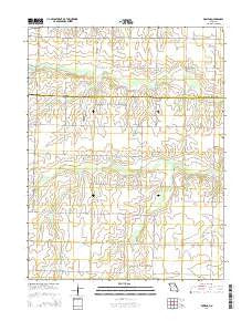 Rowena Missouri Current topographic map, 1:24000 scale, 7.5 X 7.5 Minute, Year 2014