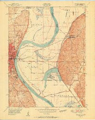 Rushville Kansas Historical topographic map, 1:24000 scale, 7.5 X 7.5 Minute, Year 1951