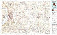 Saint Joseph Missouri Historical topographic map, 1:100000 scale, 30 X 60 Minute, Year 1986