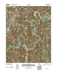 Saint Clair Missouri Historical topographic map, 1:24000 scale, 7.5 X 7.5 Minute, Year 2012