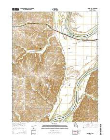 Saline City Missouri Current topographic map, 1:24000 scale, 7.5 X 7.5 Minute, Year 2014