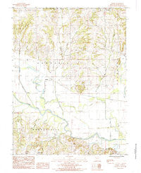 Sampsel Missouri Historical topographic map, 1:24000 scale, 7.5 X 7.5 Minute, Year 1984