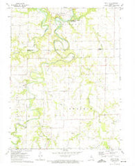 Santa Fe Missouri Historical topographic map, 1:24000 scale, 7.5 X 7.5 Minute, Year 1972