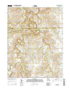 Santa Fe Missouri Current topographic map, 1:24000 scale, 7.5 X 7.5 Minute, Year 2014