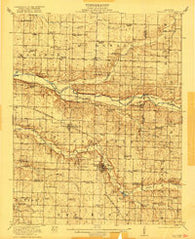 Sarcoxie Missouri Historical topographic map, 1:62500 scale, 15 X 15 Minute, Year 1921
