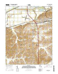 Scott City Missouri Current topographic map, 1:24000 scale, 7.5 X 7.5 Minute, Year 2015