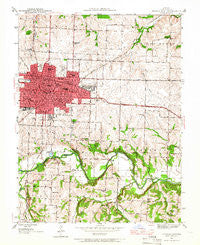 Sedalia East Missouri Historical topographic map, 1:24000 scale, 7.5 X 7.5 Minute, Year 1944