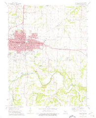 Sedalia East Missouri Historical topographic map, 1:24000 scale, 7.5 X 7.5 Minute, Year 1973