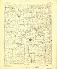 Sedalia Missouri Historical topographic map, 1:125000 scale, 30 X 30 Minute, Year 1894