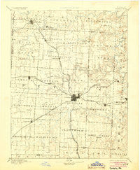 Sedalia Missouri Historical topographic map, 1:125000 scale, 30 X 30 Minute, Year 1894
