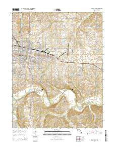 Sedalia East Missouri Current topographic map, 1:24000 scale, 7.5 X 7.5 Minute, Year 2014