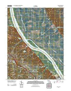 Selma Missouri Historical topographic map, 1:24000 scale, 7.5 X 7.5 Minute, Year 2012