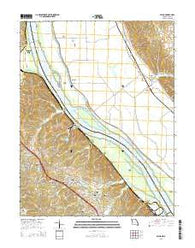Selma Missouri Current topographic map, 1:24000 scale, 7.5 X 7.5 Minute, Year 2015