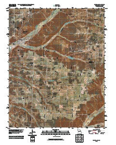 Seneca Missouri Historical topographic map, 1:24000 scale, 7.5 X 7.5 Minute, Year 2010