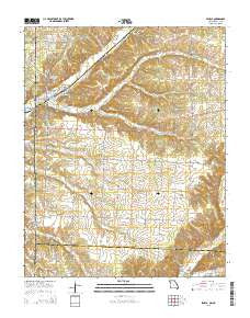 Seneca Missouri Current topographic map, 1:24000 scale, 7.5 X 7.5 Minute, Year 2015