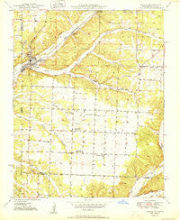 Seneca Missouri Historical topographic map, 1:24000 scale, 7.5 X 7.5 Minute, Year 1950