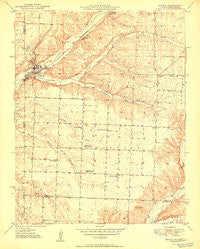 Seneca Missouri Historical topographic map, 1:24000 scale, 7.5 X 7.5 Minute, Year 1950
