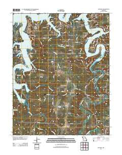 Sentinel Missouri Historical topographic map, 1:24000 scale, 7.5 X 7.5 Minute, Year 2011