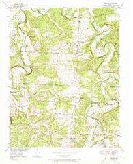 Sentinel Missouri Historical topographic map, 1:24000 scale, 7.5 X 7.5 Minute, Year 1949