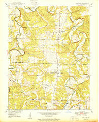 Sentinel Missouri Historical topographic map, 1:24000 scale, 7.5 X 7.5 Minute, Year 1950