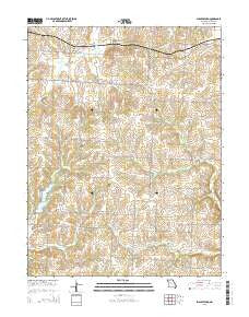 Shackleford Missouri Current topographic map, 1:24000 scale, 7.5 X 7.5 Minute, Year 2015