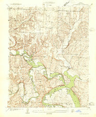 Shawnee Bend Missouri Historical topographic map, 1:24000 scale, 7.5 X 7.5 Minute, Year 1936