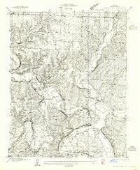 Shawnee Bend Missouri Historical topographic map, 1:24000 scale, 7.5 X 7.5 Minute, Year 1955