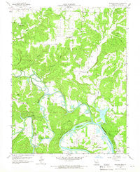 Shawnee Bend Missouri Historical topographic map, 1:24000 scale, 7.5 X 7.5 Minute, Year 1959