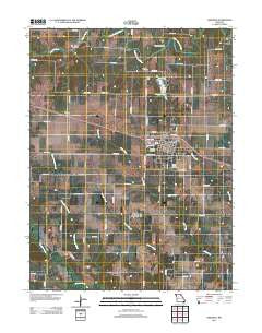 Shelbina Missouri Historical topographic map, 1:24000 scale, 7.5 X 7.5 Minute, Year 2012