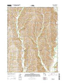 Shelby Missouri Current topographic map, 1:24000 scale, 7.5 X 7.5 Minute, Year 2015