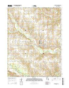 Shelbyville Missouri Current topographic map, 1:24000 scale, 7.5 X 7.5 Minute, Year 2014