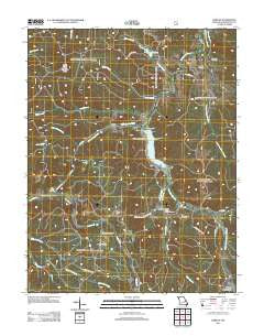Shirley Missouri Historical topographic map, 1:24000 scale, 7.5 X 7.5 Minute, Year 2011