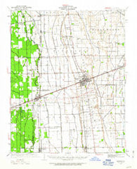 Sikeston Missouri Historical topographic map, 1:62500 scale, 15 X 15 Minute, Year 1931
