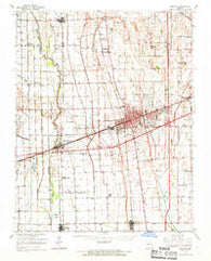 Sikeston Missouri Historical topographic map, 1:62500 scale, 15 X 15 Minute, Year 1963
