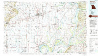 Sikeston Missouri Historical topographic map, 1:100000 scale, 30 X 60 Minute, Year 1985