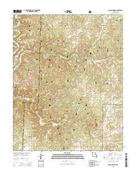 Siloam Springs Missouri Current topographic map, 1:24000 scale, 7.5 X 7.5 Minute, Year 2015