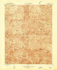 Sinkin Missouri Historical topographic map, 1:48000 scale, 15 X 15 Minute, Year 1947