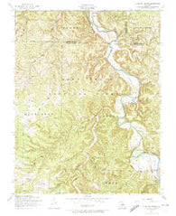 Slabtown Spring Missouri Historical topographic map, 1:24000 scale, 7.5 X 7.5 Minute, Year 1954