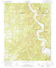 Slabtown Spring Missouri Historical topographic map, 1:24000 scale, 7.5 X 7.5 Minute, Year 1954