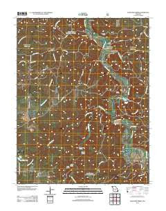 Slabtown Spring Missouri Historical topographic map, 1:24000 scale, 7.5 X 7.5 Minute, Year 2012