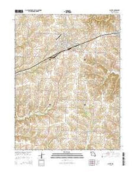 Slater Missouri Current topographic map, 1:24000 scale, 7.5 X 7.5 Minute, Year 2015