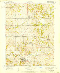 Smithville Missouri Historical topographic map, 1:24000 scale, 7.5 X 7.5 Minute, Year 1951