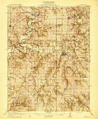 Smithville Missouri Historical topographic map, 1:62500 scale, 15 X 15 Minute, Year 1914