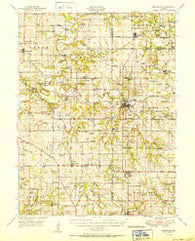 Smithville Missouri Historical topographic map, 1:62500 scale, 15 X 15 Minute, Year 1950