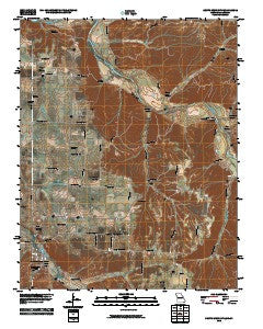 South West City Missouri Historical topographic map, 1:24000 scale, 7.5 X 7.5 Minute, Year 2010