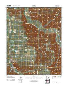 South West City Missouri Historical topographic map, 1:24000 scale, 7.5 X 7.5 Minute, Year 2012
