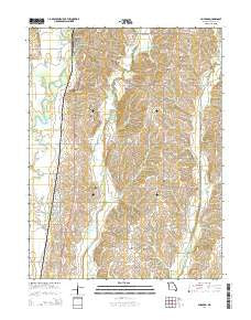 Spickard Missouri Current topographic map, 1:24000 scale, 7.5 X 7.5 Minute, Year 2014