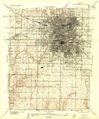 Springfield Missouri Historical topographic map, 1:24000 scale, 7.5 X 7.5 Minute, Year 1935